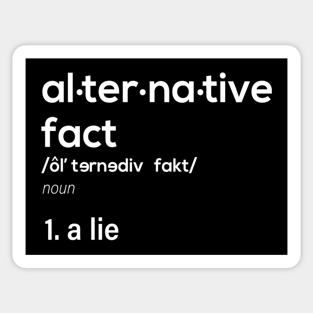 Alternative Fact Definition Sticker by amalya